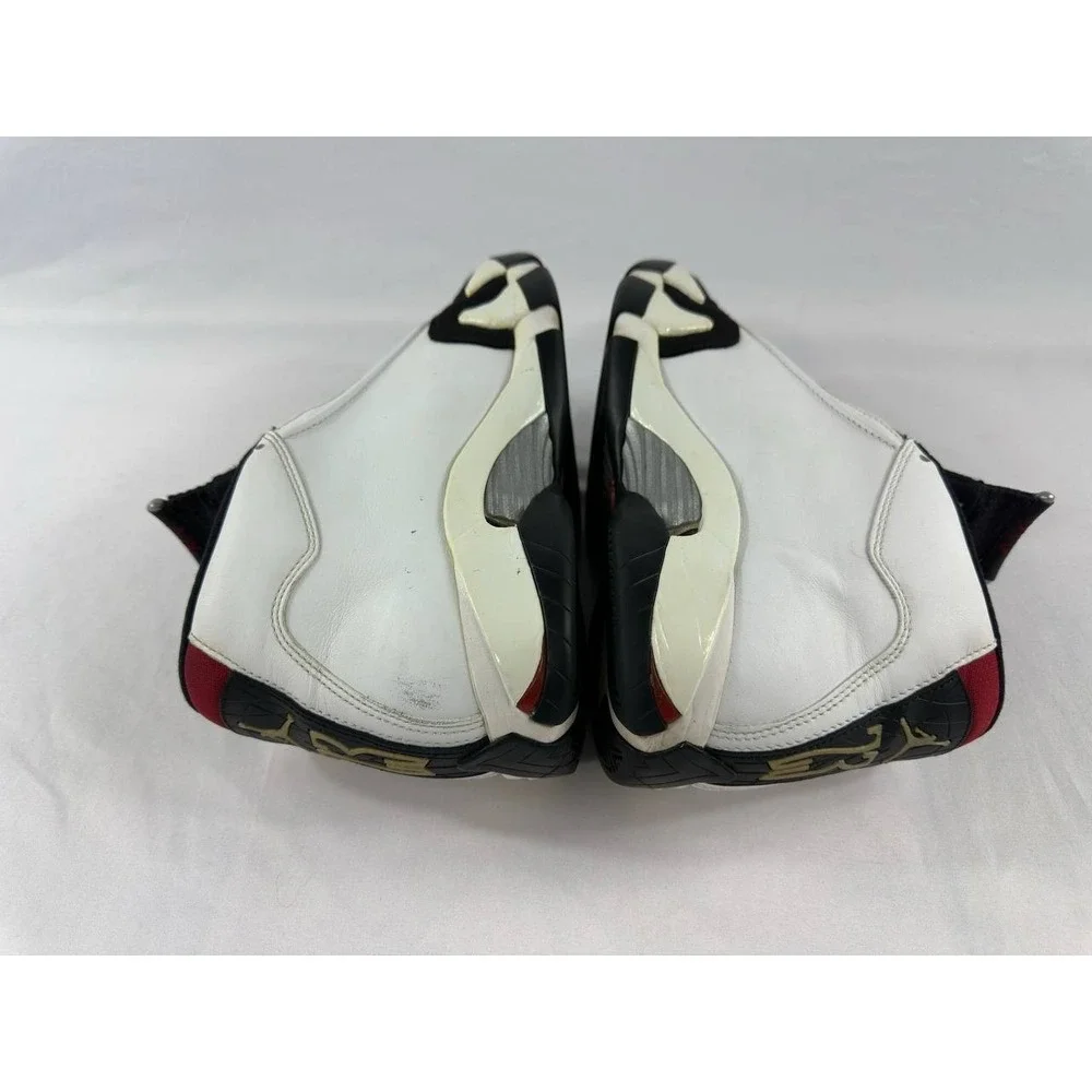 Nike Air Jordan 14 Retro 'Black Toe' 2014 487471-102 Men's Size 8